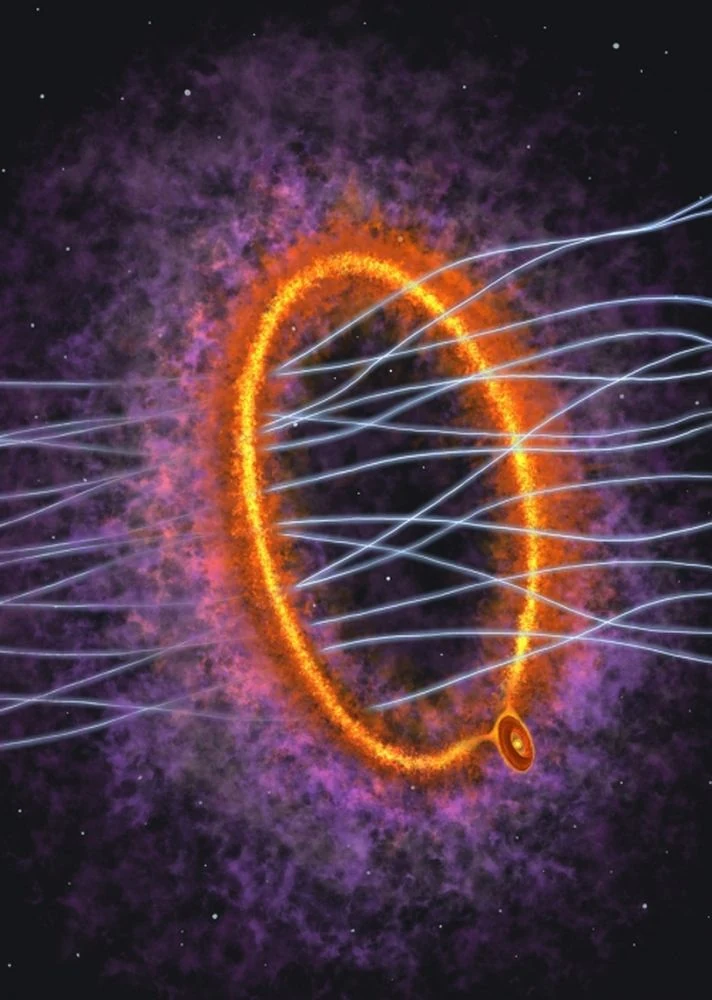 A Baby Star Blows A Giant Gaseous Ring