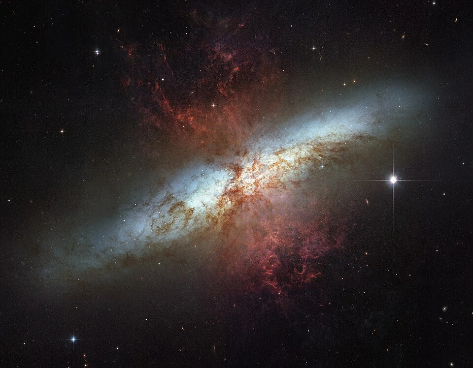A Galactic Wind Caught in the Act
