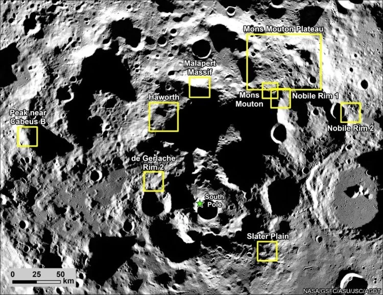 NASA Narrows Artemis Landing Sites to 9 Key Regions